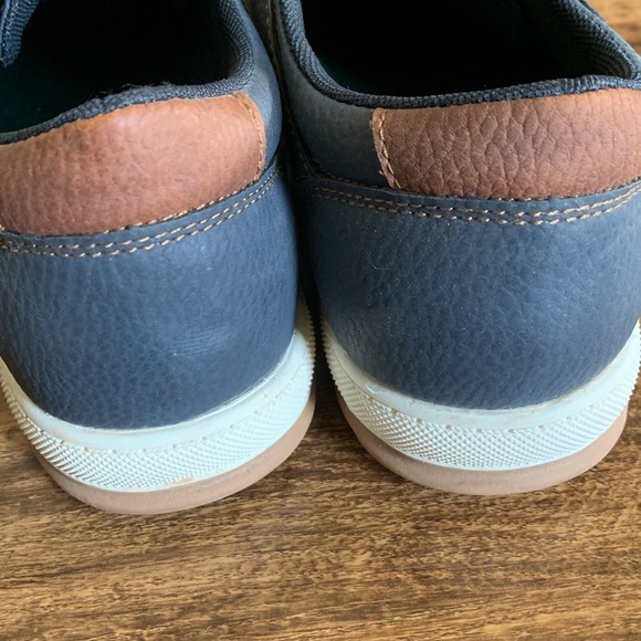 BASS MENS CASUAL OXFORD BLUE SHOES - Picture 4 of 6